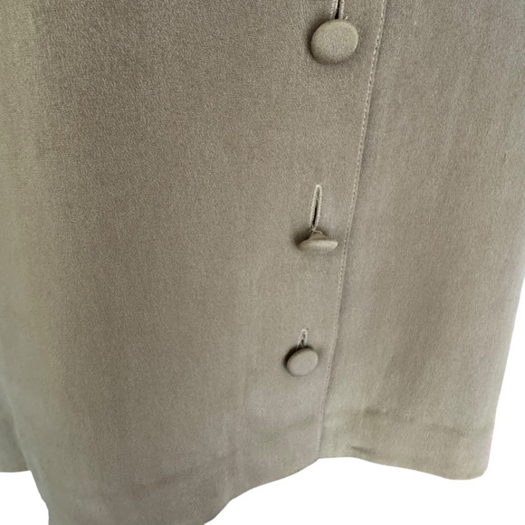 Vintage 80s Donna Karan 100% Silk ButtonUp Top Blouse Small Black Label Bergdorf - Picture 4 of 11